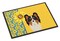 Caroline's Treasures Summer Sunflowers Tricolor Papillon Indoor or Outdoor Mat 18x27
